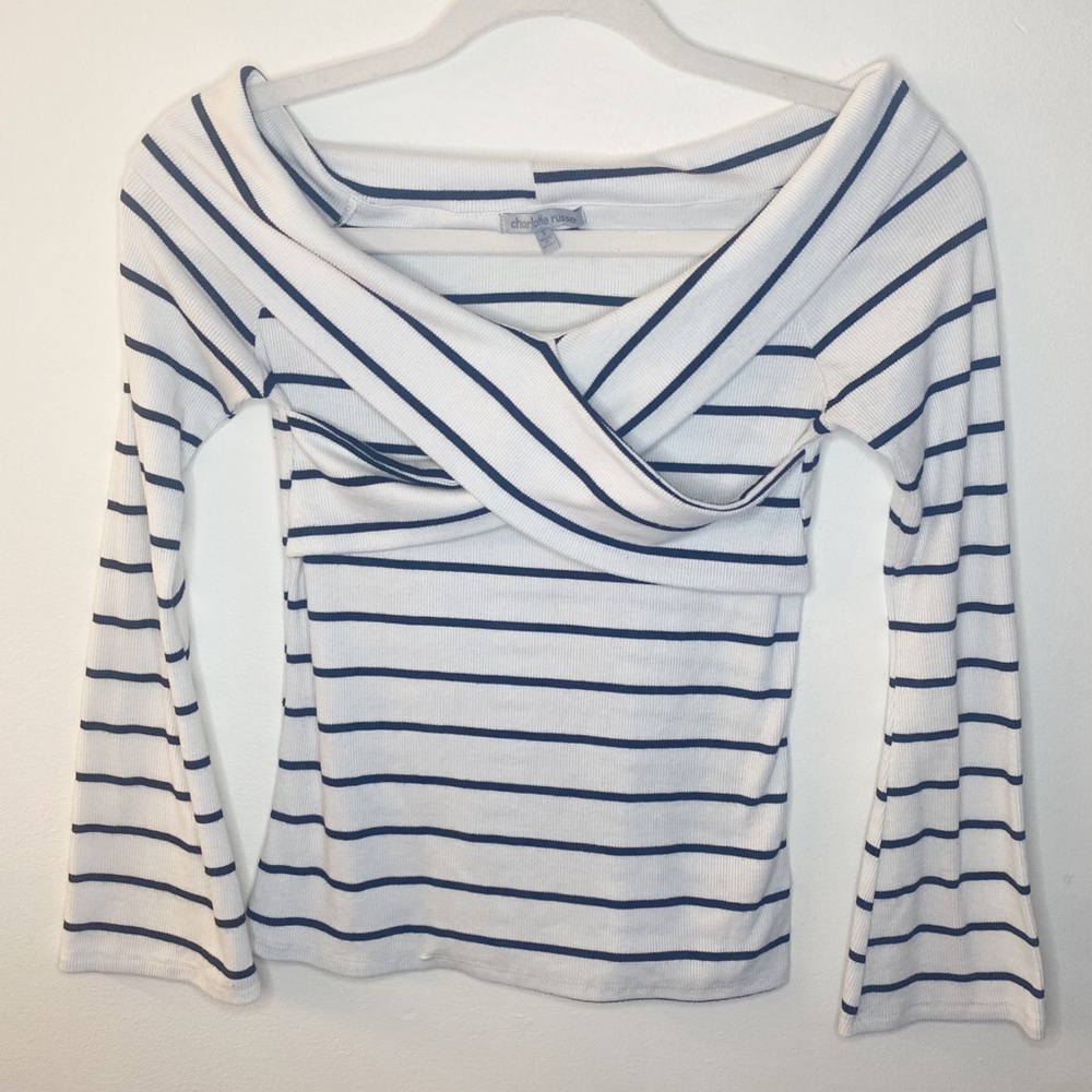 Charlotte Russe Off-the-Shoulder Top